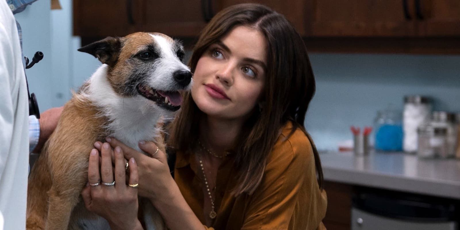 Lucy Hale with Her Dog in Puppy Love 2023