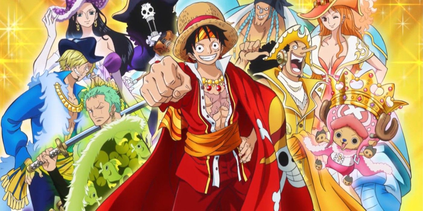 Luffy and his crew from One Piece