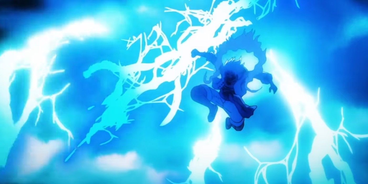 Luffy grabs lightning in one piece