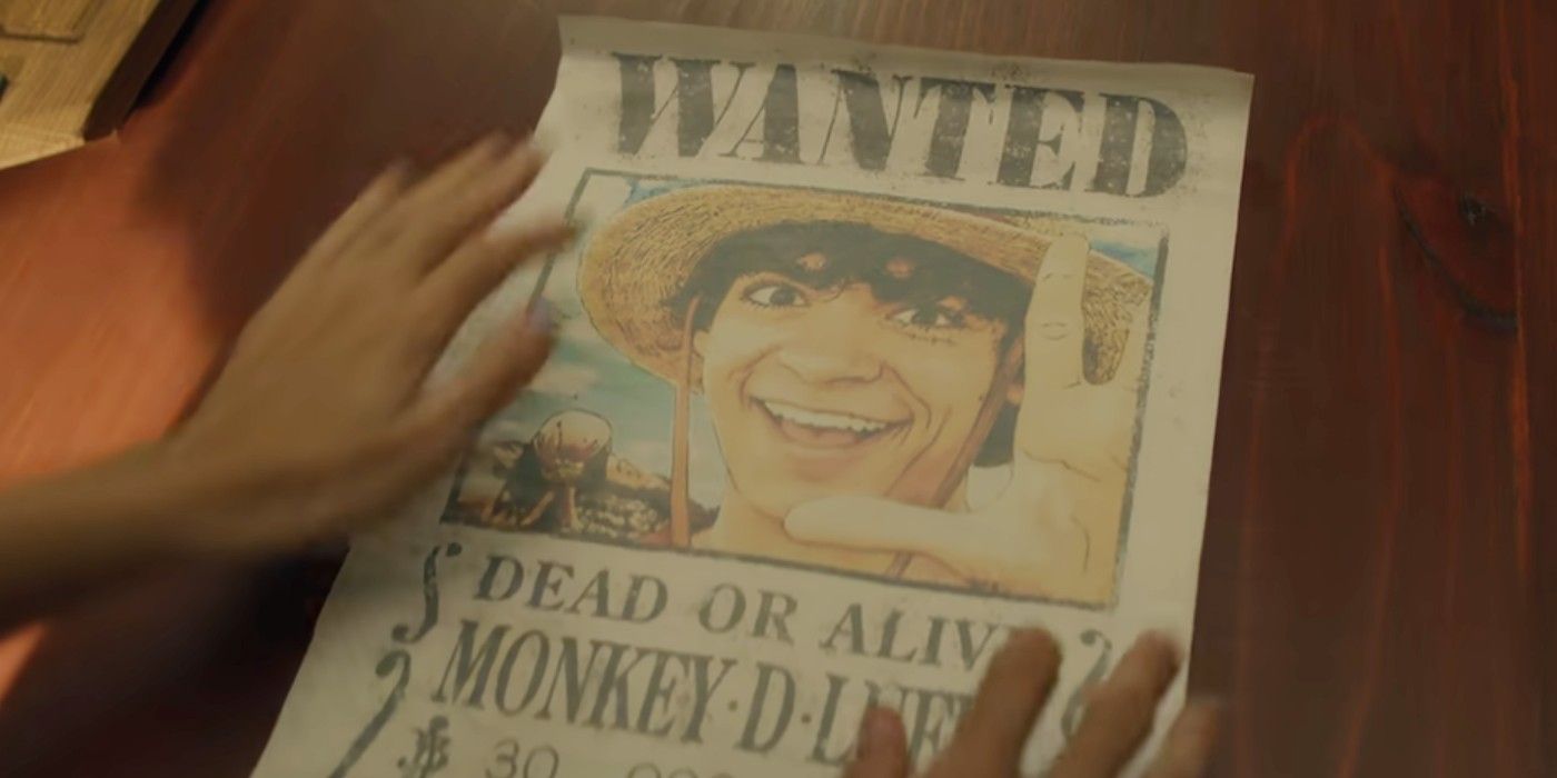 Luffy wanted poster in One Piece