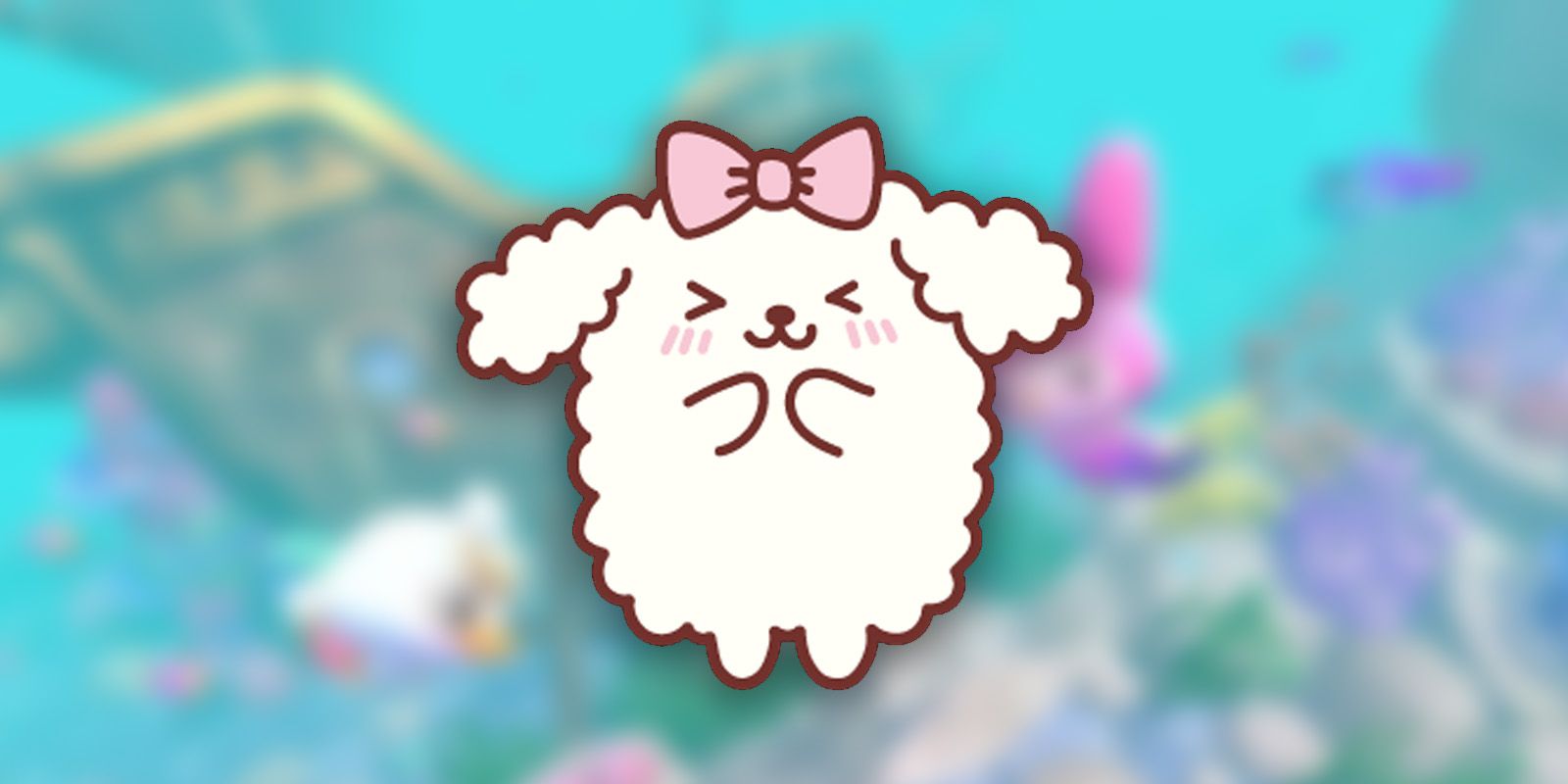 Light-colored fluffy golden retriever Macaroon.