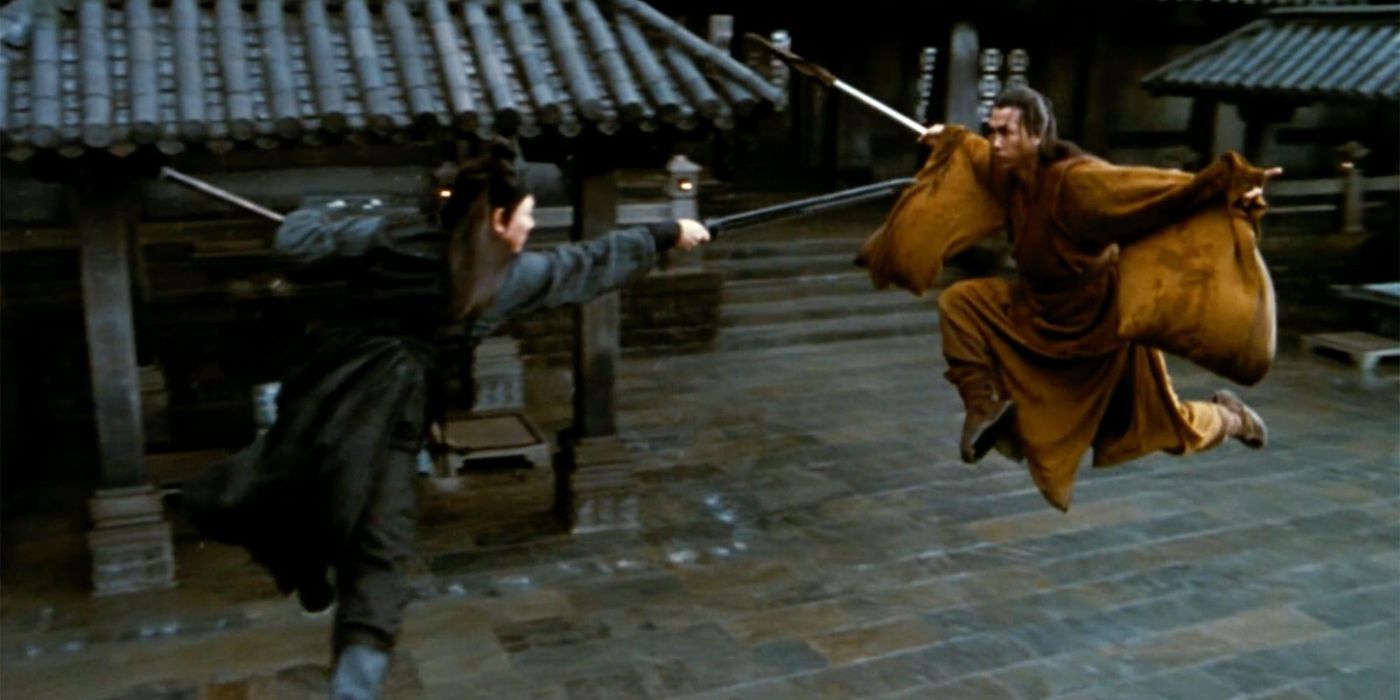 Jet Li vs Donnie Yen duel in Hero