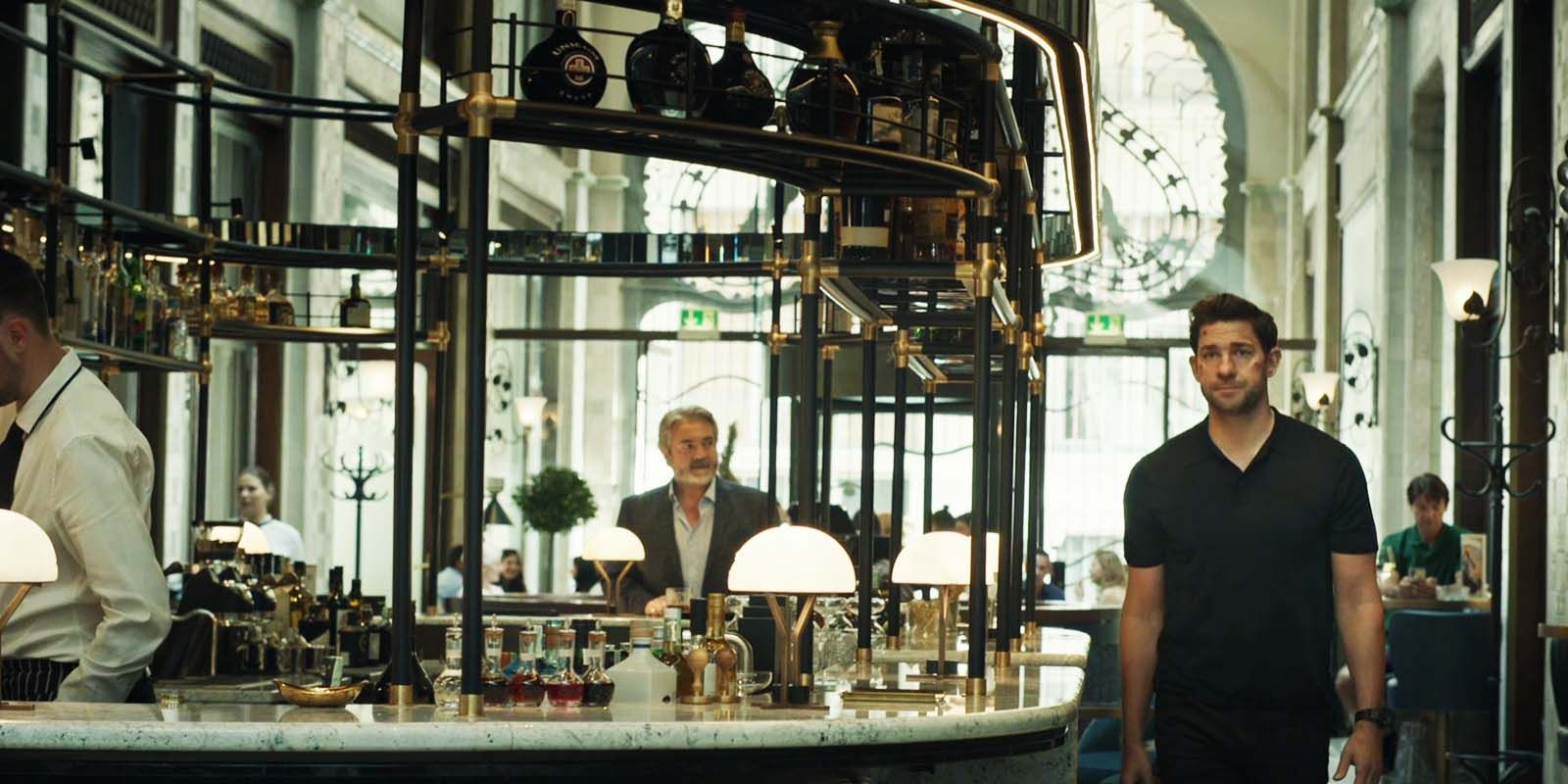 Mark Jax as Ian van der Waal and John Krasinski as Jack Ryan in Tom Clancy&rsquo;s Jack Ryan season 3