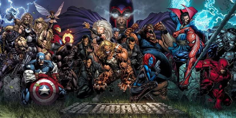 Marvel Comics Ultimatum character group shot