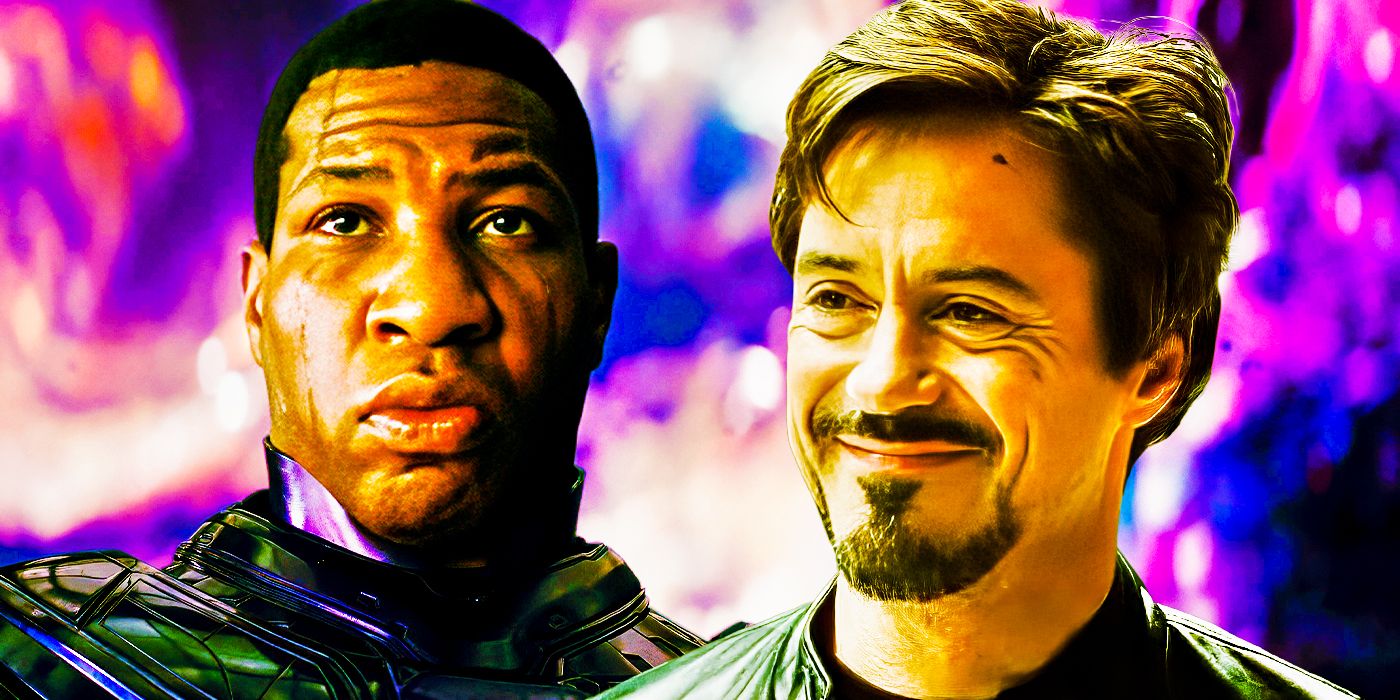 MCU Kang the Conqueror and Tony Stark