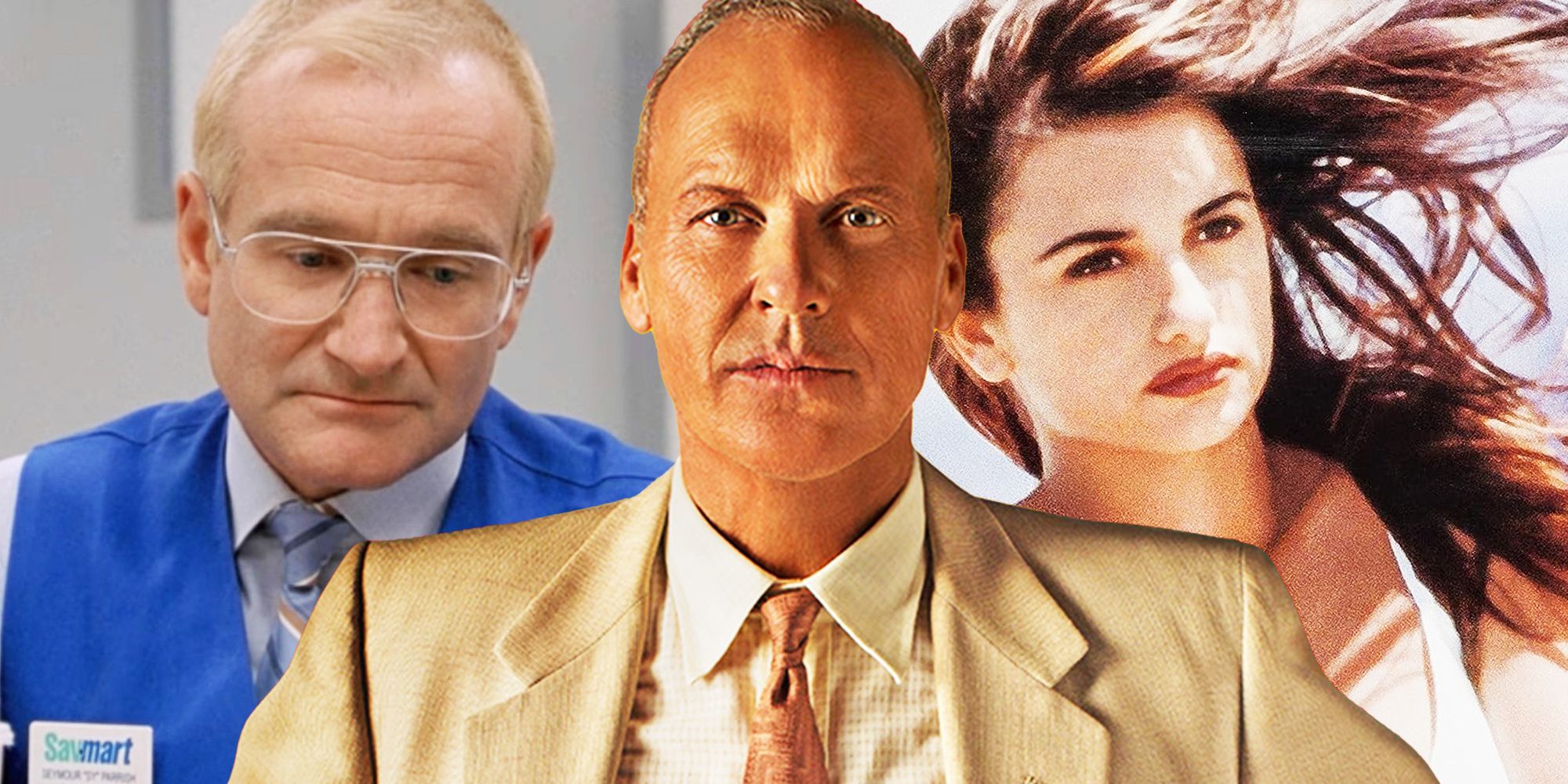 Michael Keaton in The Founder, Robin Williams in One Hour Photo, and Penelope Cruz in Open Your Eyes