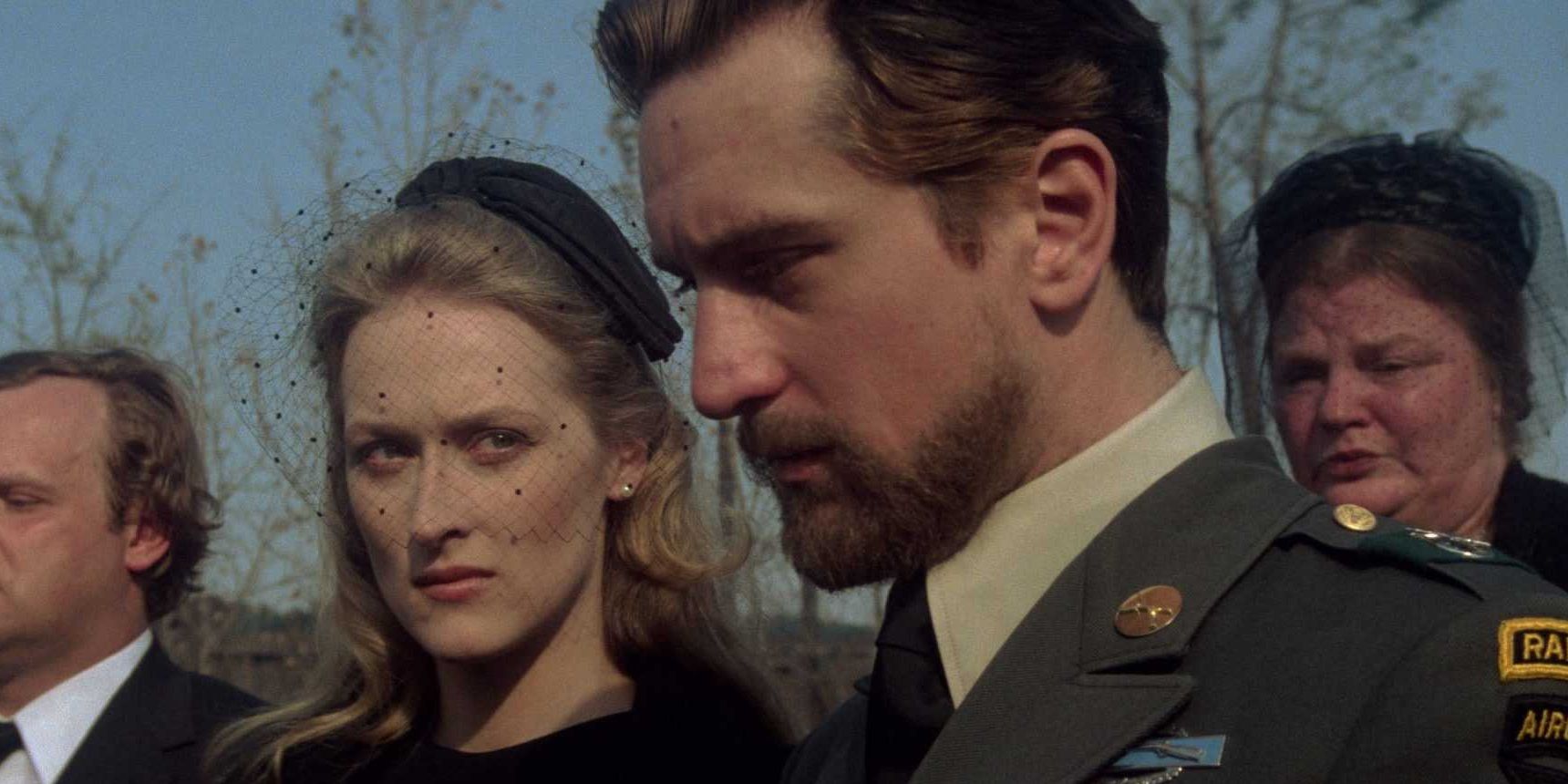 Mike and Linda at a funeral in The Deer Hunter