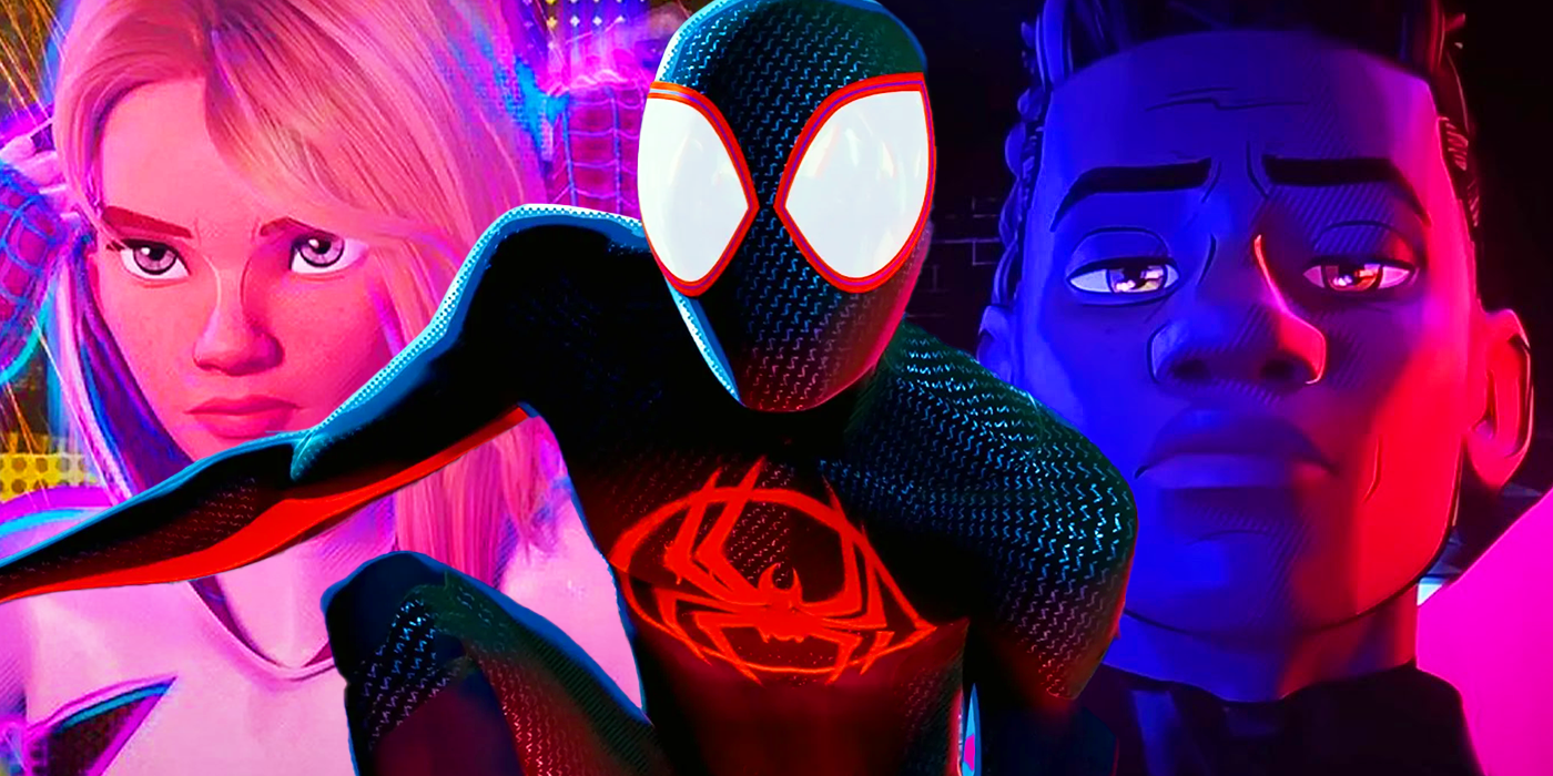 Miles Morales with Gwen Stacy and Prowler Miles in Spider-Man Across the Spider-Verse