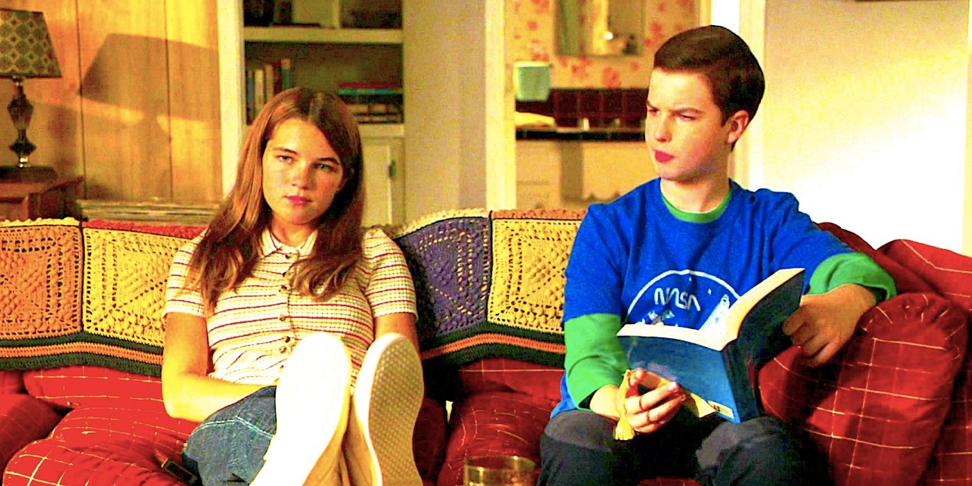ميسي وشيلدون يجلسان معًا في الموسم السادس من مسلسل Young Sheldon