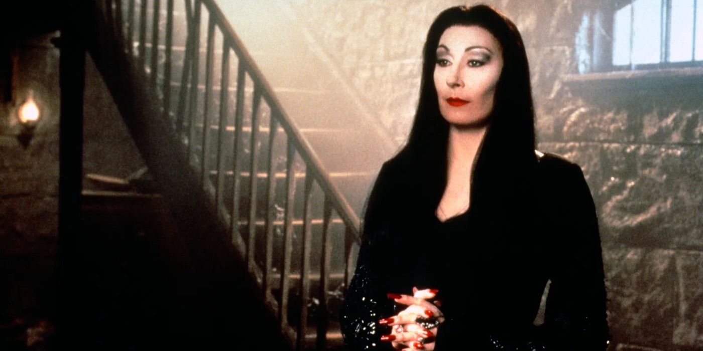Morticia stands in the basement in The Addams Family Values