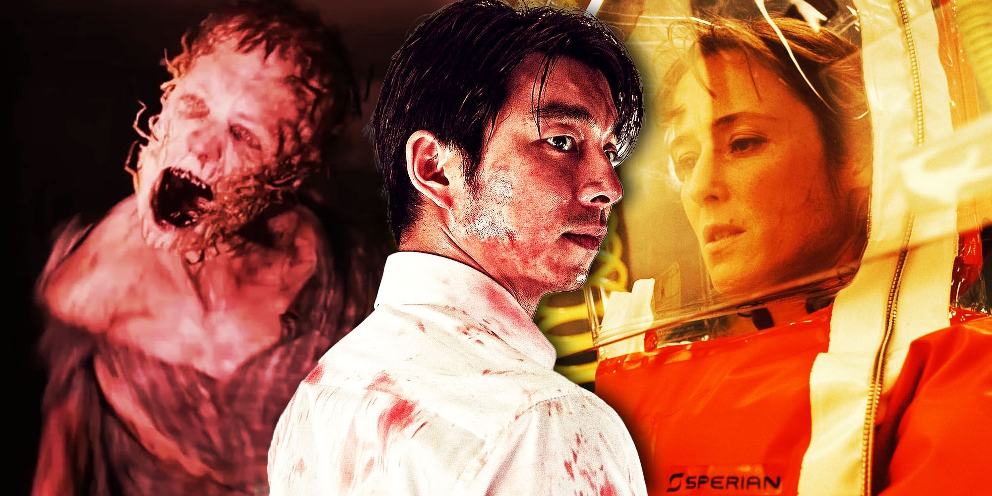 Three stills from pandemic movies