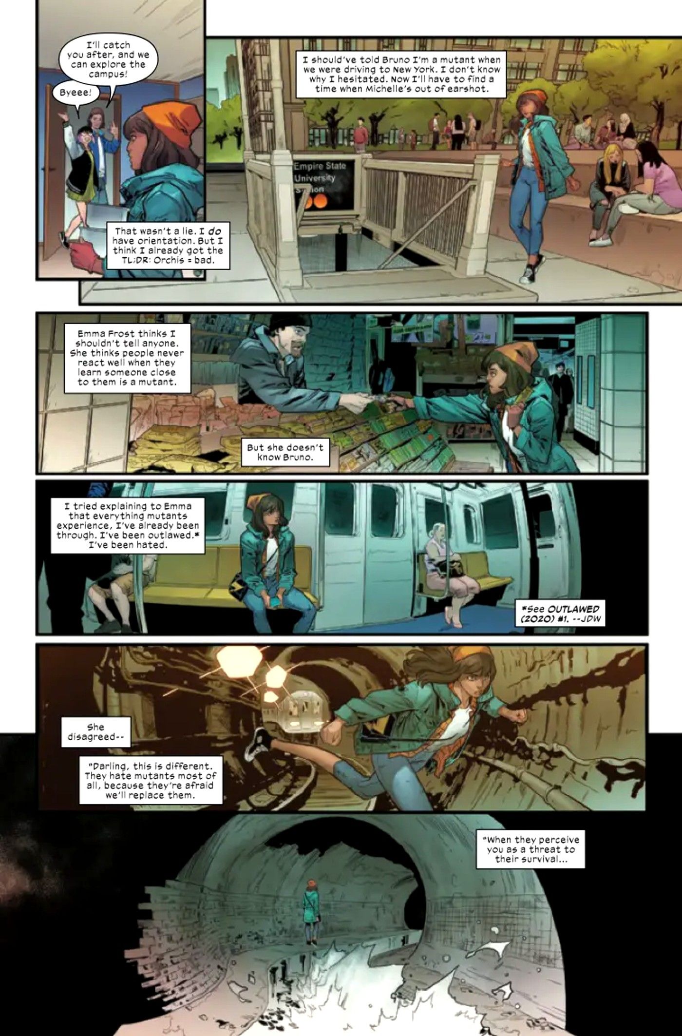 EM.  Marvel A New Mutant 1 Preview Capa 2