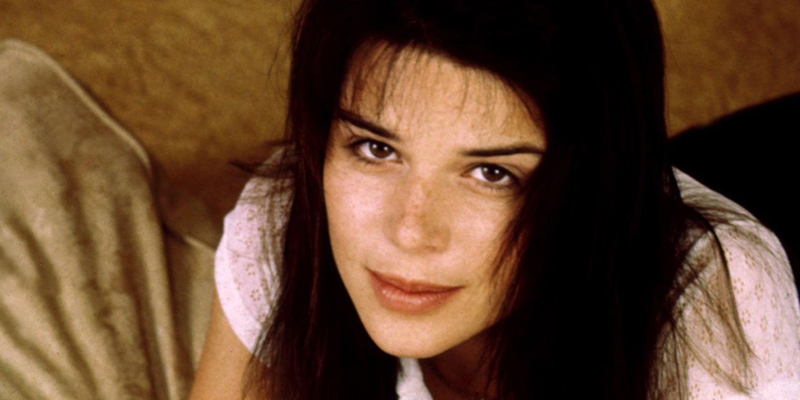 Neve Campbell looks up in Party of Five