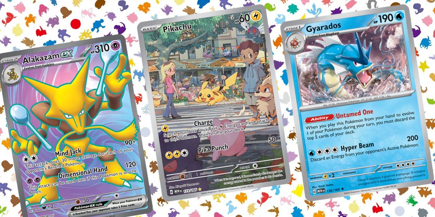 Pikachu Secret Rare, Alakazam ex, & Gyarados Revealed For Pokémon Card 151