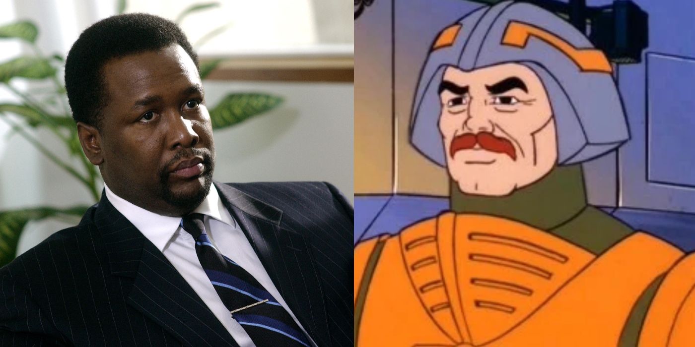 Wendell Pierce and Man-at-arms from masters of the universe