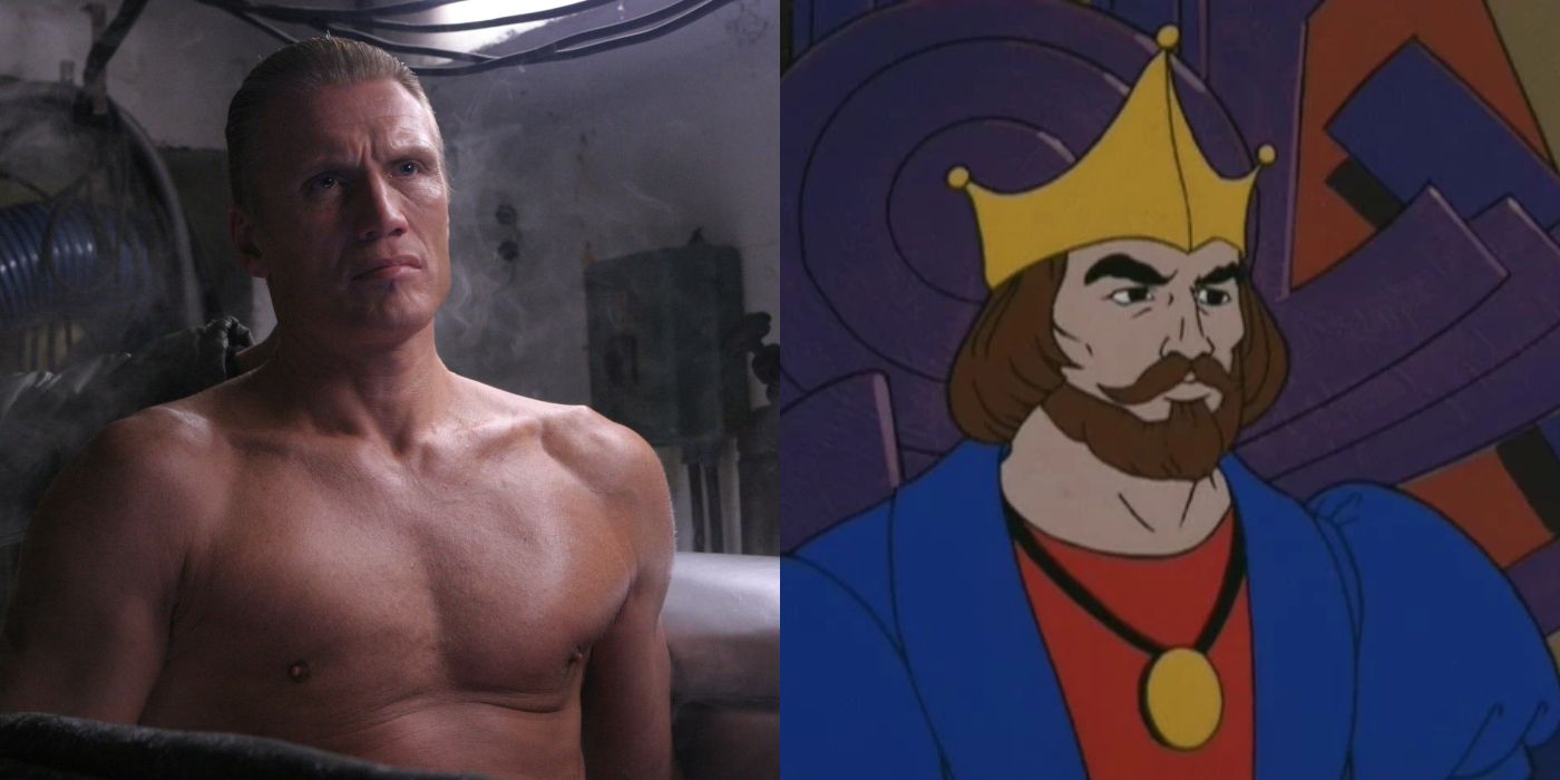 Dolph lundgren and king randor in masters of the universe