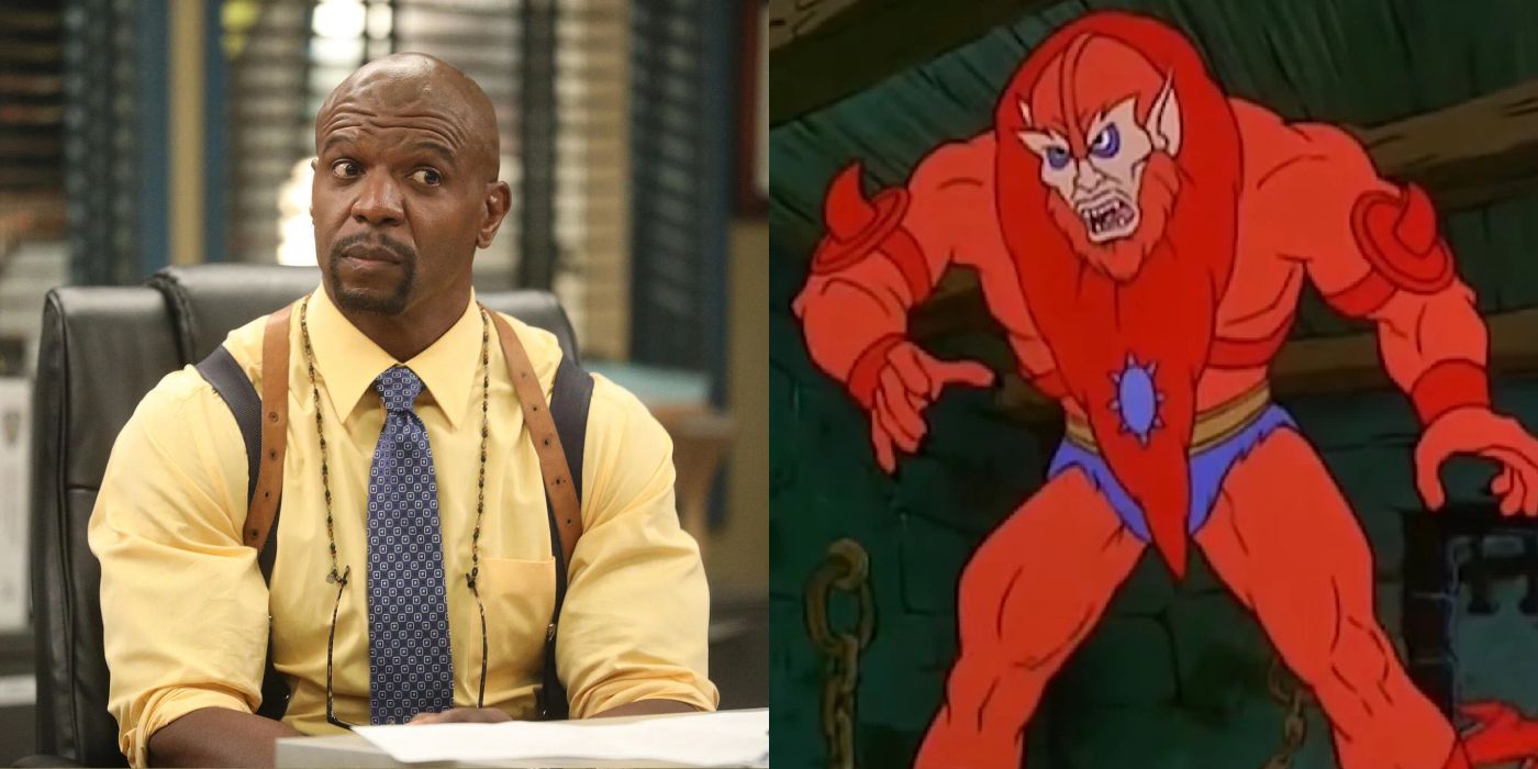 Terry Crews and Beast Man from masters of the universe