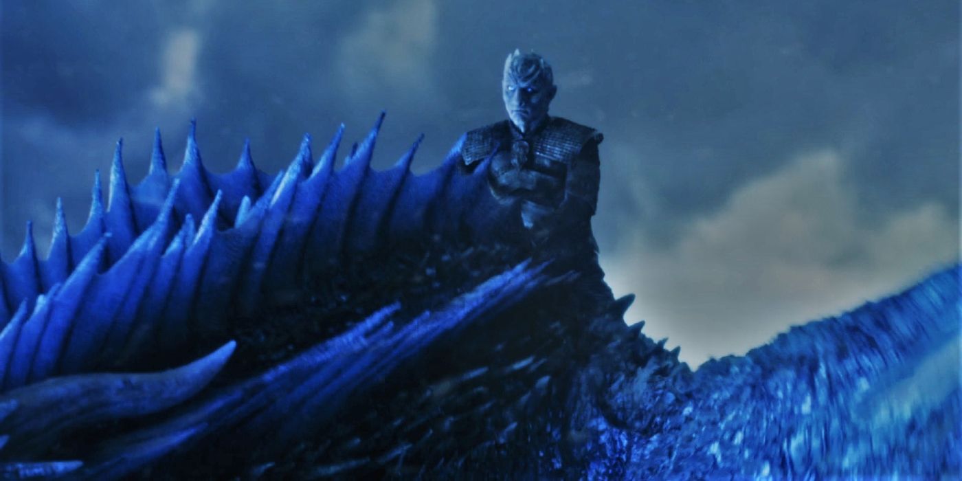 Night King with Viserion in Game of Thrones