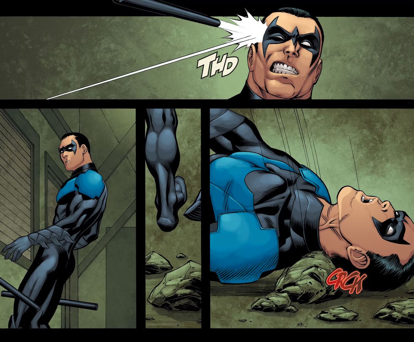 Nightwing Death in Injustice Comics