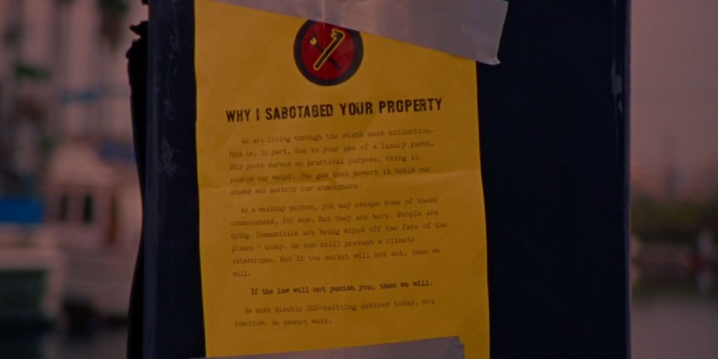 Notice in How To blow Up a Pipeline Ending