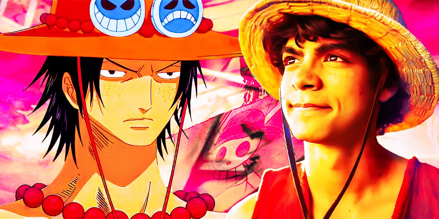 Ace in One Piece anime and Luffy in One Piece live-action series