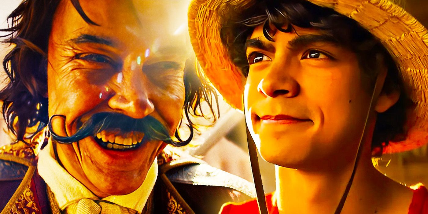 Gol D. Roger and Luffy in Netflix's One Piece live-action show