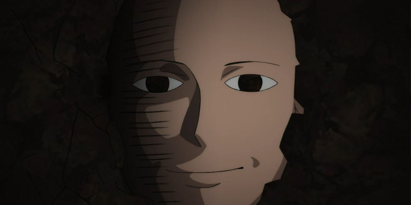 One-Punch Man: Saitama's face underground. Found You!