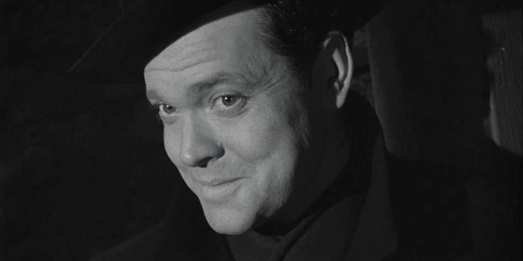 Orson Welles smirking in The Third Man