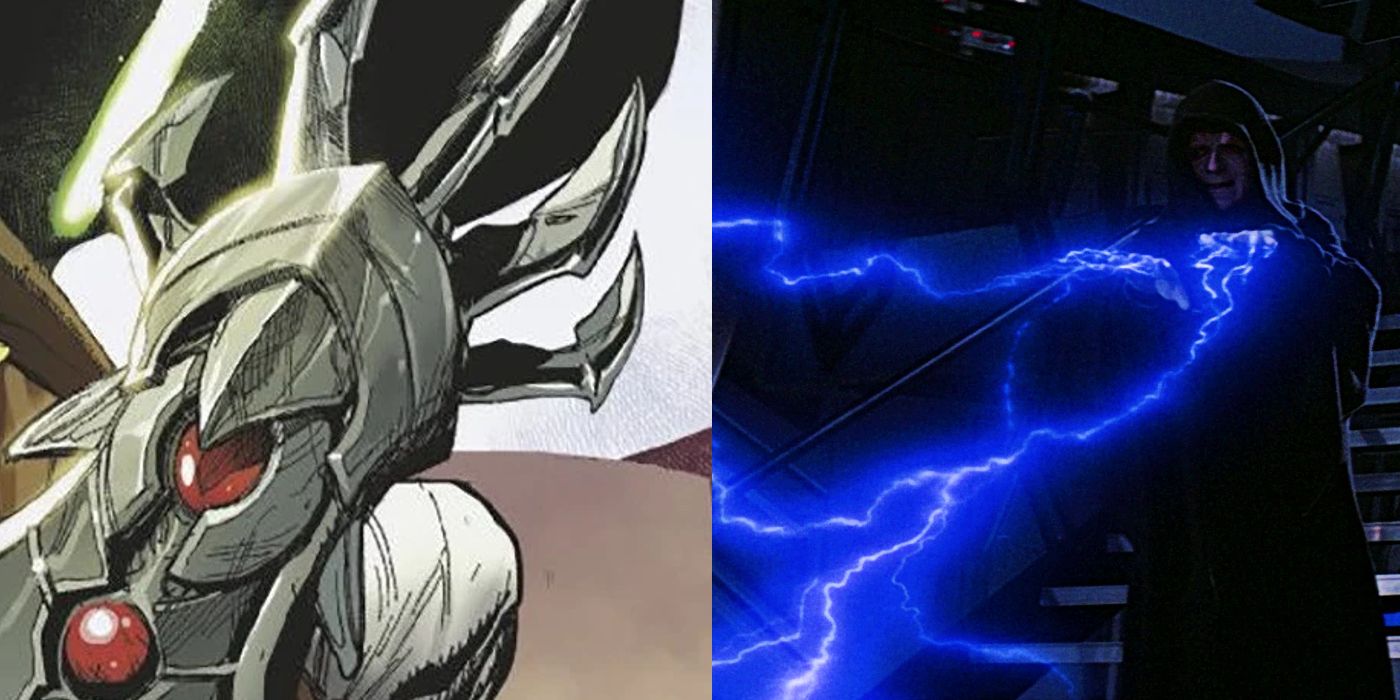 Palpatine's Force lightning and the Hand of Siberus