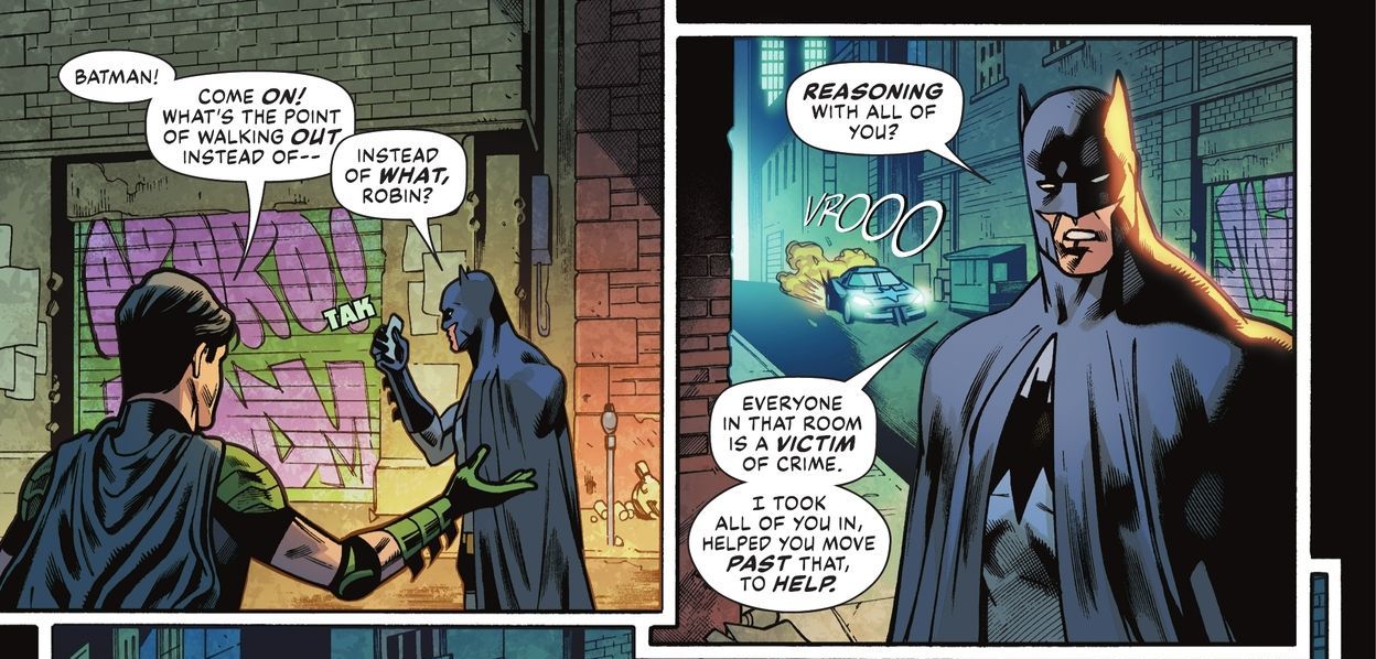 panneaux de Batman Catwoman Gotham Wars