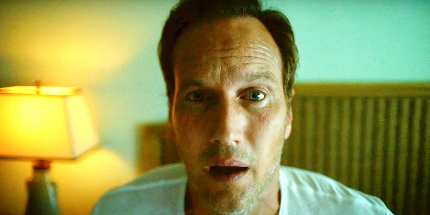 Patrick Wilson waking up from a nightmare in Insidious: The Red Door.