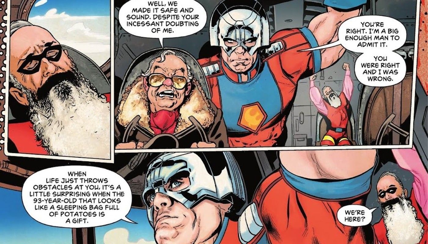 Peacemaker apologizes to Johnny Blackhawk as Red Bee wakes up