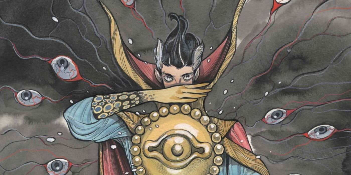 Doctor Strange cover from Peach Momoko&rsquo;s Nightmare variant cover series.