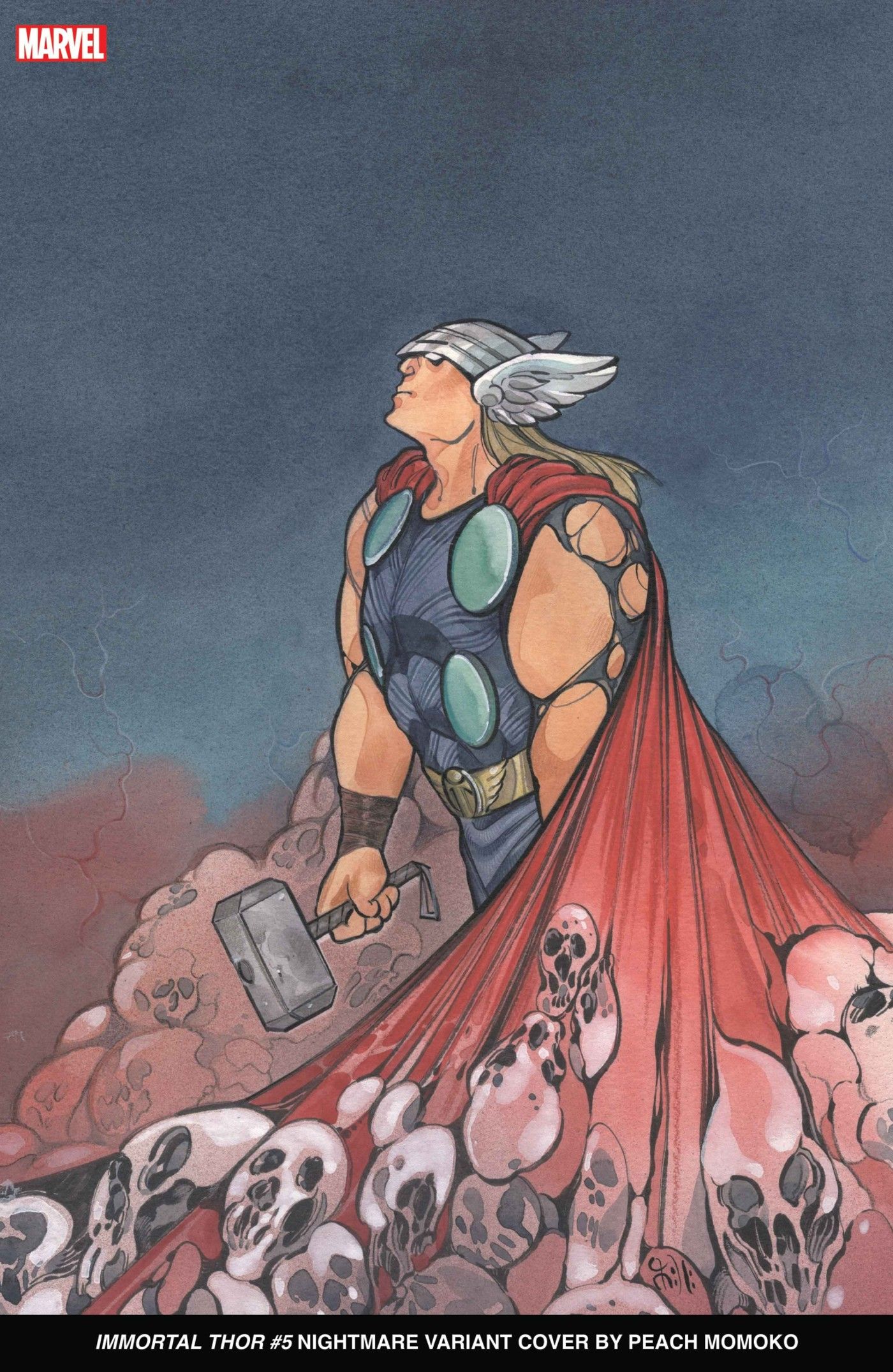 Capa de Immortal Thor Nightmare por Peach Momoko