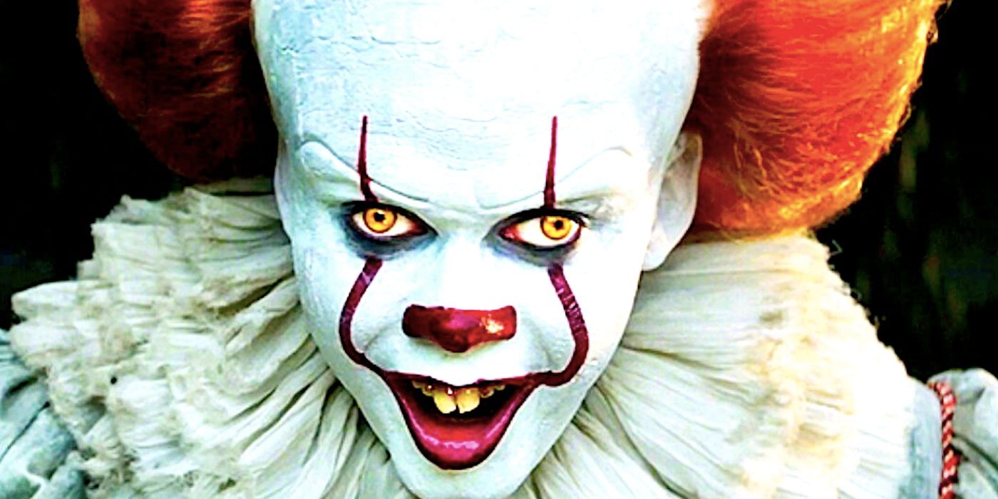 Pennywise the Clown grins in IT Chapter 1