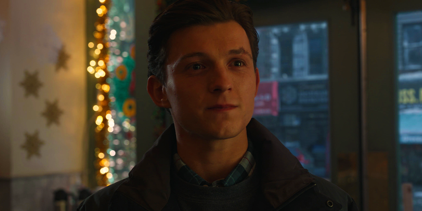 Peter Parker at the end of Spider-Man No Way Home