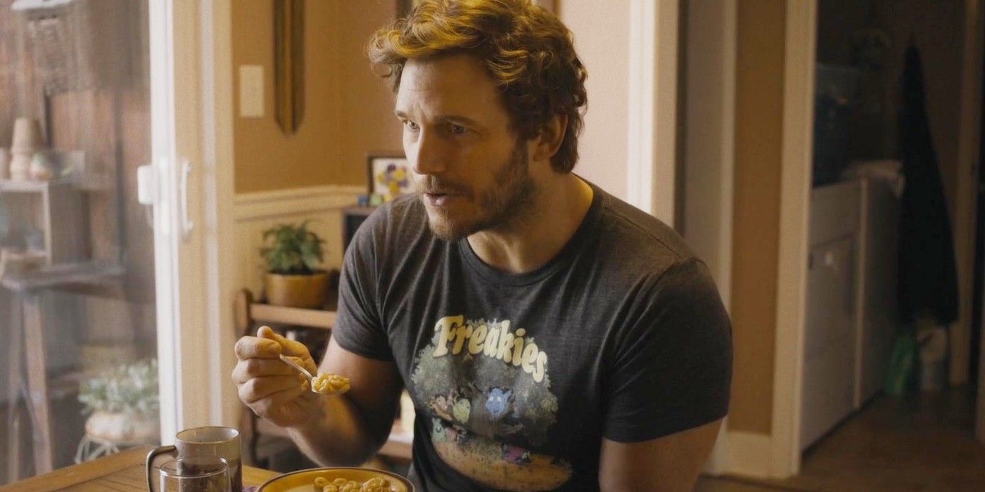 Peter Quill back on Earth in Guardians 3 eating cereal