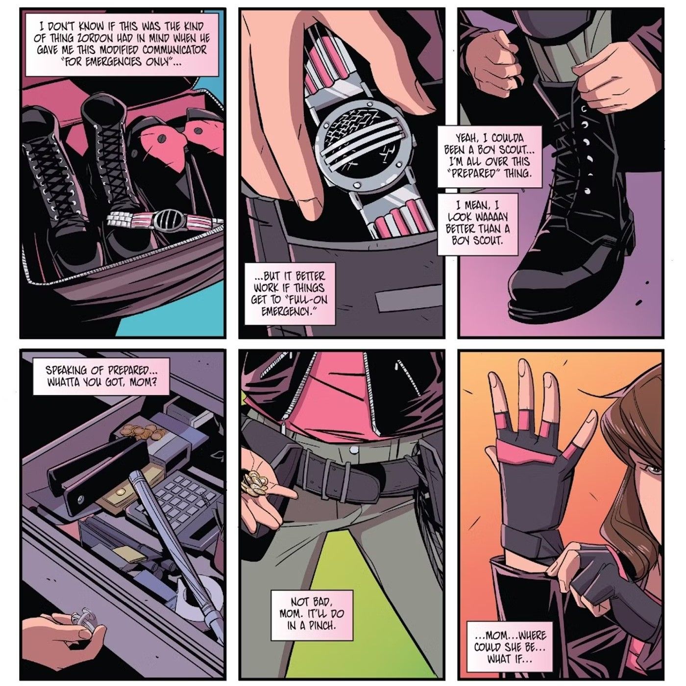 Pink Ranger Suits Up with new Gear