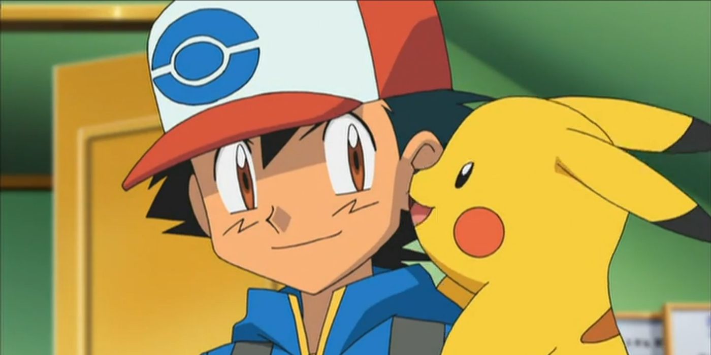 Ash and Pikachu as they appear in Pokemon Black and White.