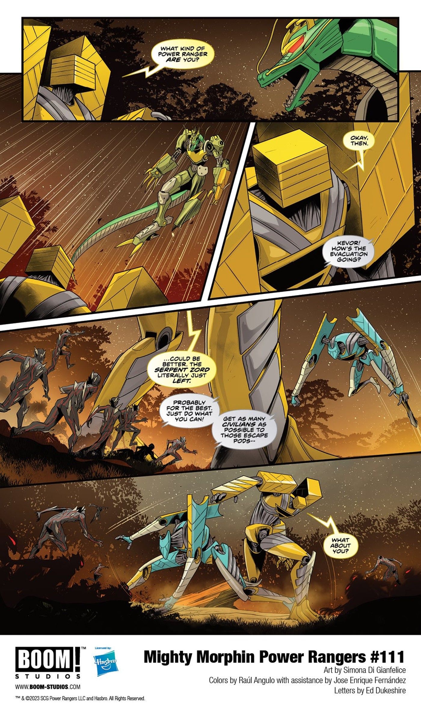 Lord Zedd and Serpentera in Mighty Morphin Power Rangers #111-3