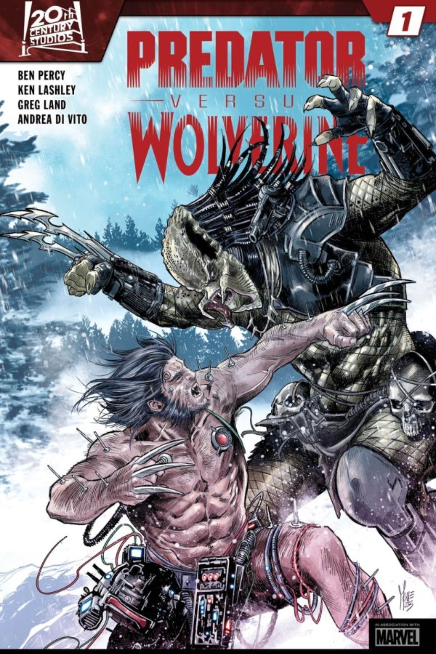 Predator vs Wolverine cover.