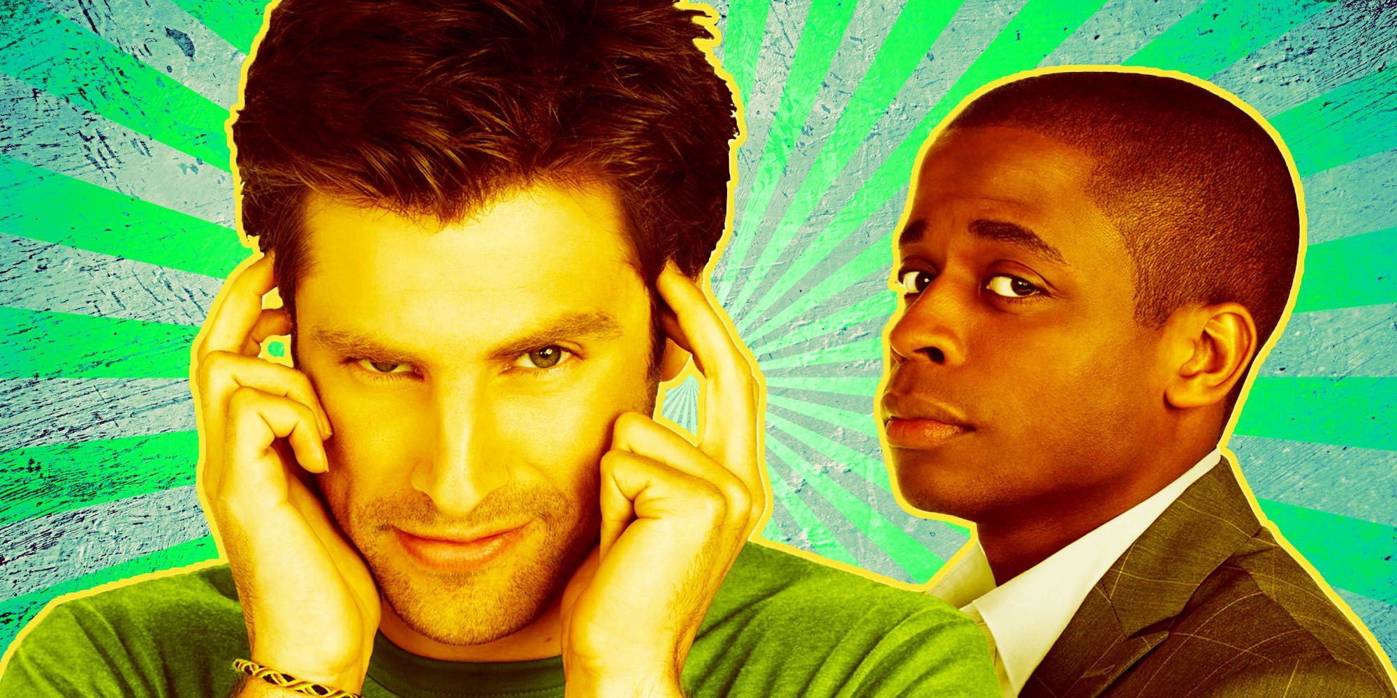 Psych header collage with Shawn and Gus