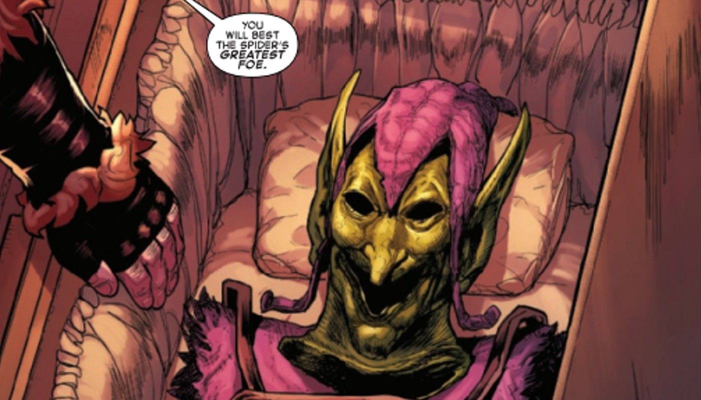 Queen Goblin goads Kraven the Hunter about Spider-Man and Green Goblin