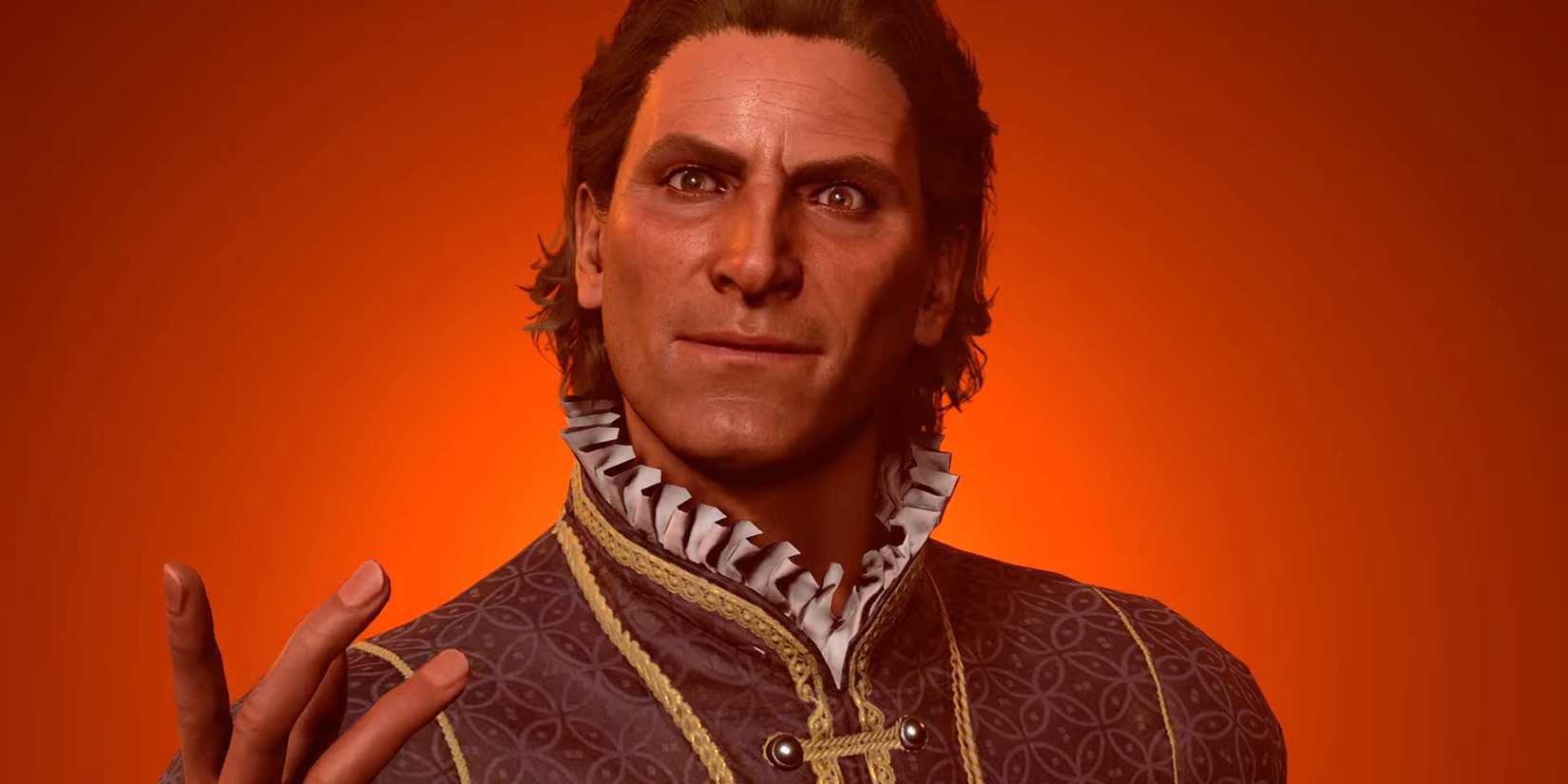 Raphael speaks passionately to camera at the end of Baldur's Gate 3