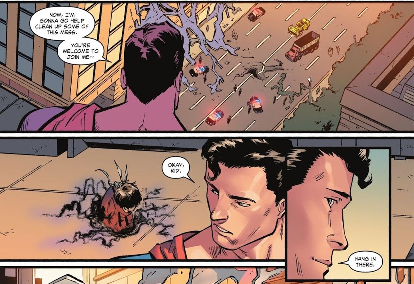 City Boy Leaves Superman to Clean Up