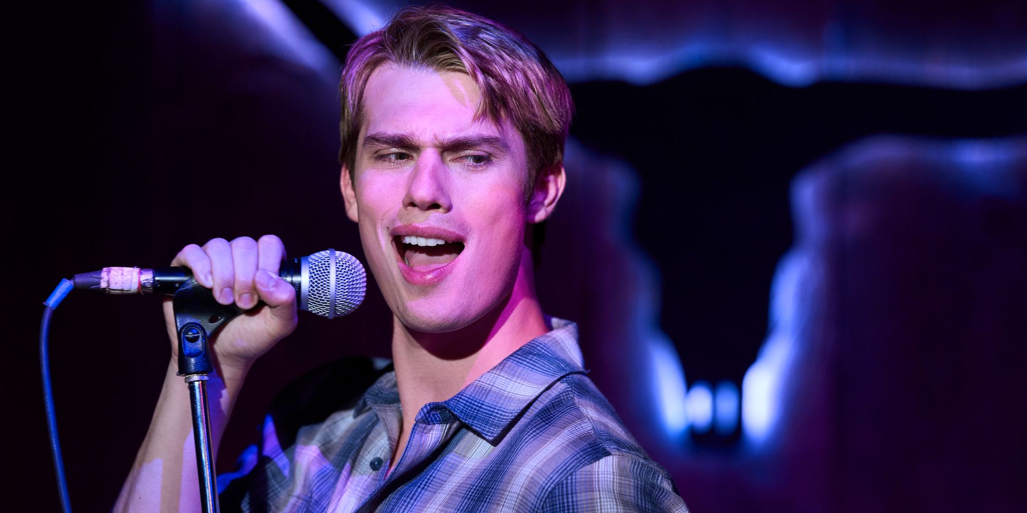 red white and royal blue karaoke scene