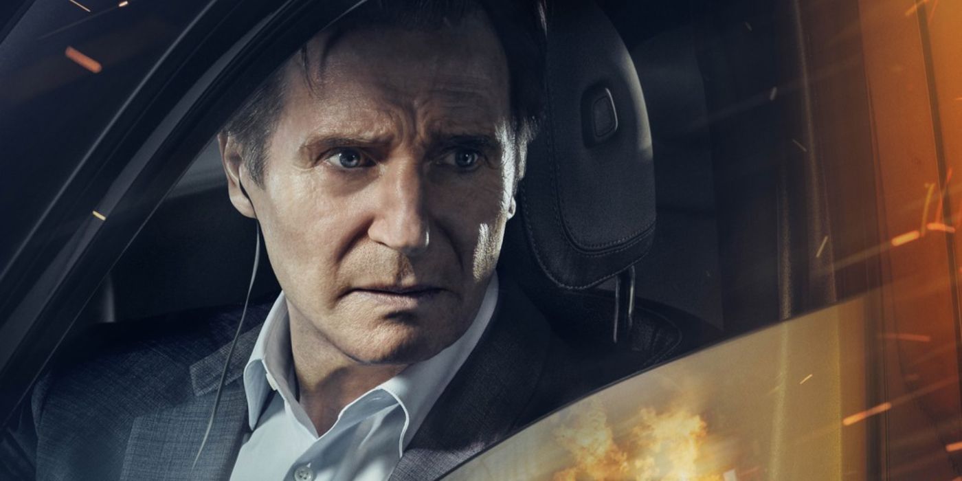 Liam Neeson in a poster for Retribution