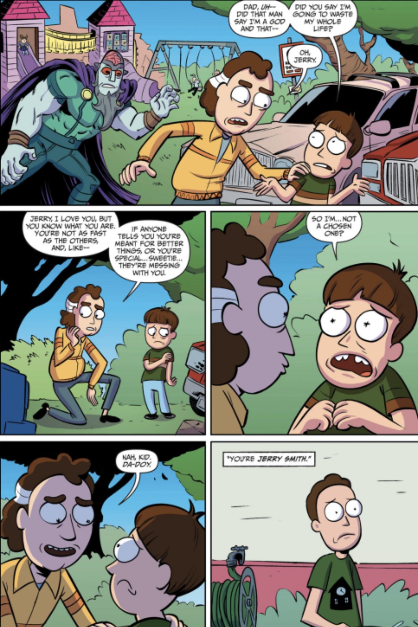 Rick and Morty: Jerry&rsquo;s dad tells him he&rsquo;s not smart.