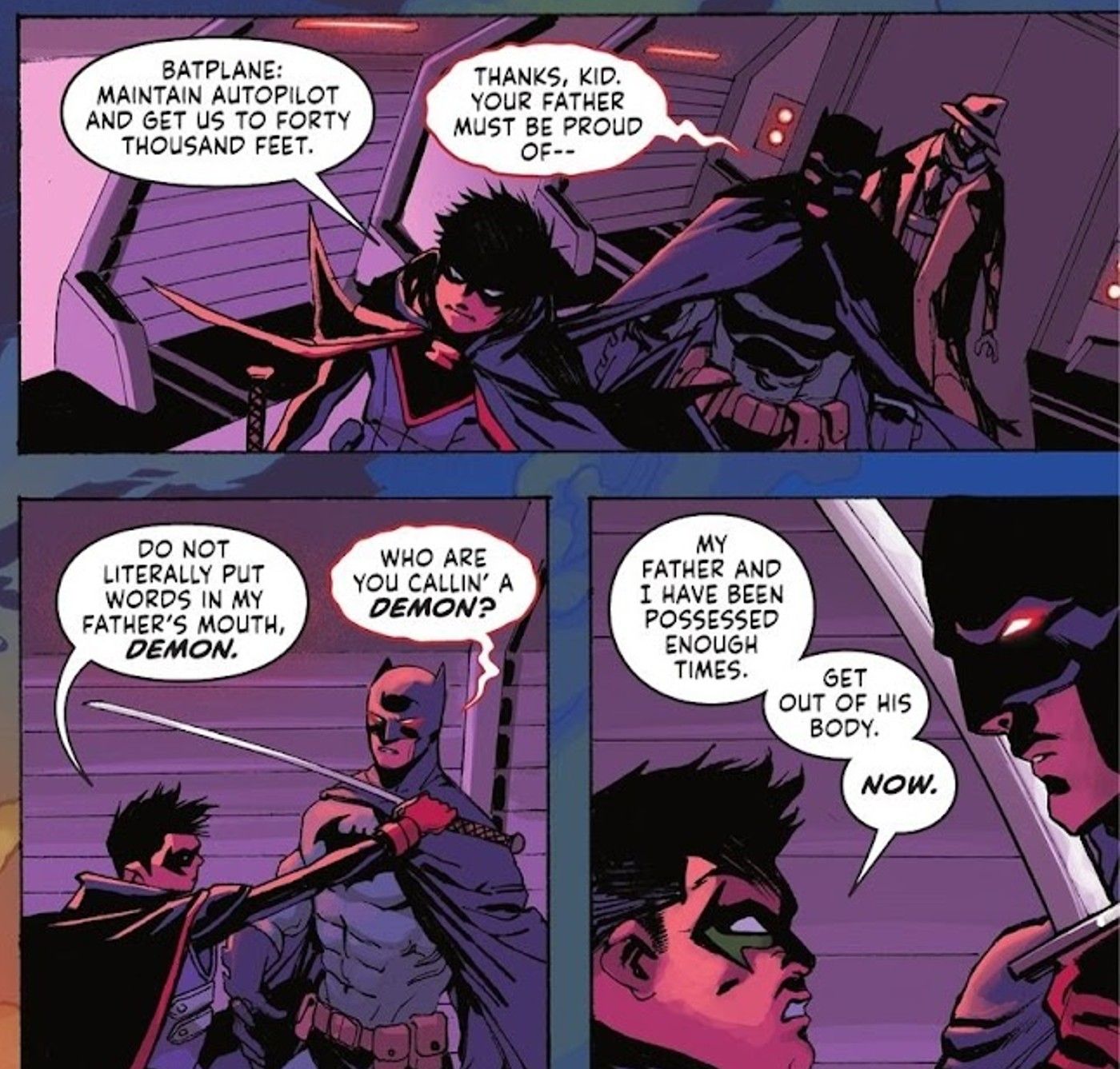 Robin Tells Deadman to Get Out of Batman&rsquo;s Body