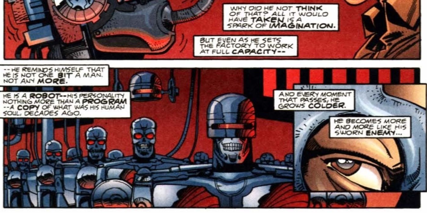 Robocop making Terminator versions of himself